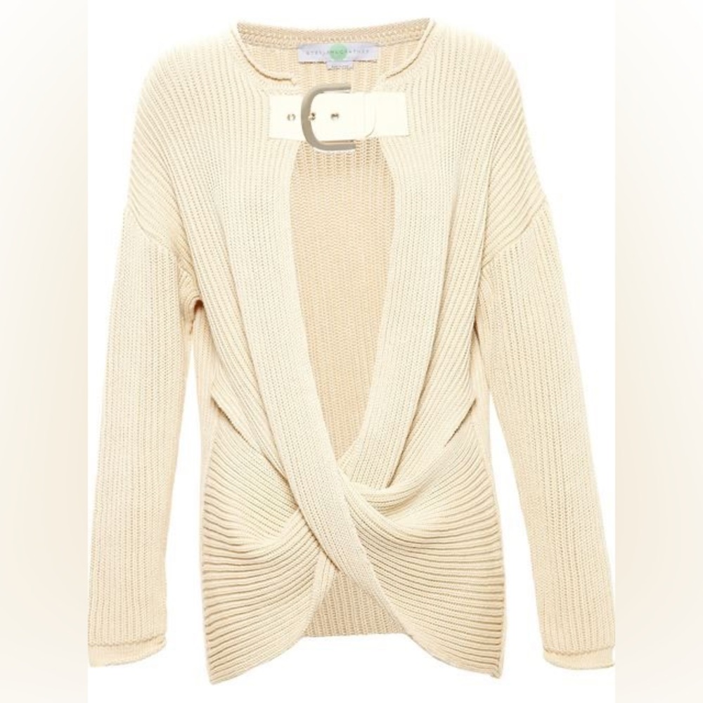 RARE Stella McCartney Oversized Buckle Knit Draped Cardigan Sweater